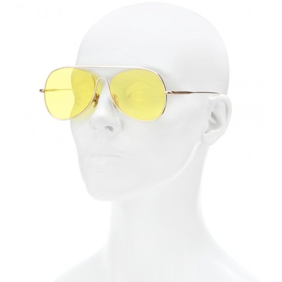 Acne Studios Large Yellow Spitfire Sunglasses main image 6